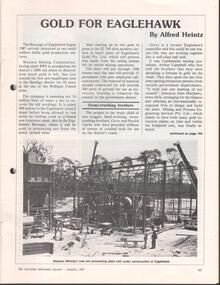 Document - Kangaroo Flat Gold Mine: operations report, Gill Reef
