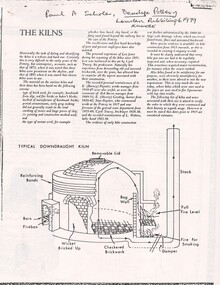 Document - National Trust Collection: Bendigo Pottery - typical Downdraft Kiln operation