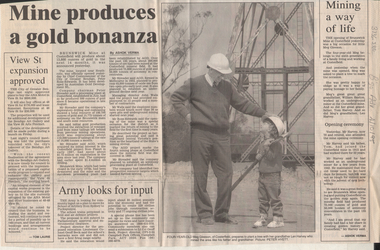 Newspaper - Kangaroo Flat Gold Mine Collection:  Costerfield Gold Mine