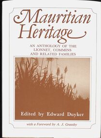 Book - Mauritian Heritage, 1986