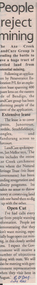Newspaper - Kangaroo Flat Gold Mine Collection: Perseverance Exploration Pty Ltd