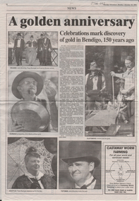 Newspaper - Kangaroo Flat Gold Mine Collection: 150 years of gold