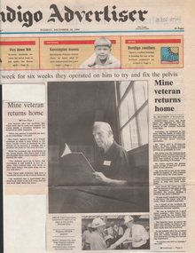 Newspaper - Kangaroo Flat Gold Mine Collection: Fred Yates Mine Accident