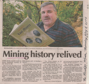 Newspaper - Kangaroo Flat Gold Mine Collection: John Kelly