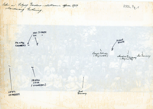Rer of Photocopy of a photo of Back to Manudurang attendees Oct 1938