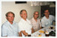 Colour photo of William, Edwin, Chis and Chris front view with birthdates