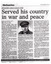 Obituary Newspaper Article on Brigadier Leslie Dudley King