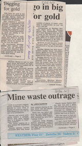 Newspaper - Kangaroo Flat Gold Mine Collection: Bendigo Mining, 1995, 1999
