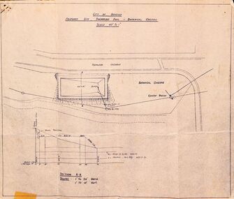 Plan - Plan of proposed site - White Hills swimming pool