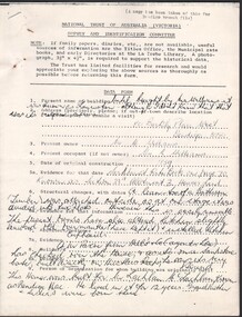 Administrative record - National Trust Collection: Lauriston, 80 Barkly Place, West Bendigo, 1972