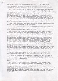 Document - The German Contribution to Early Bendigo. Frank Cusack, Frank Cusack, 1986