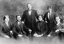 Family of Charles and Ellen Reynolds (presumed sitting 2nd and 3rd from the left), about 1915, with their family, Amelia, Robert, Louisa and Hector.