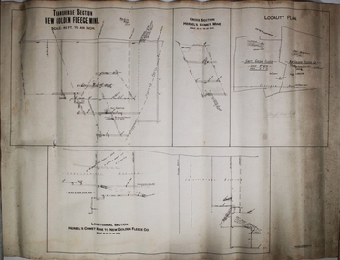 Plan - New Golden Fleece and Herbel Comet Gold Mines, W.H. Cundy, Mining Engineer, 27th September, 1910