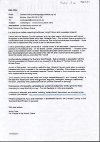 Document - Overland Gold - brochure and correspondence