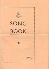 Ephemera - Newspaper clippings, song book, and book concerning history of Bendigo Senior Secondary College