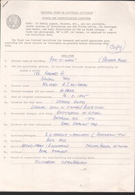 Document - National Trust Collection: Pen-Y-Wern, 150 Barnard Street, Bendigo, 1976