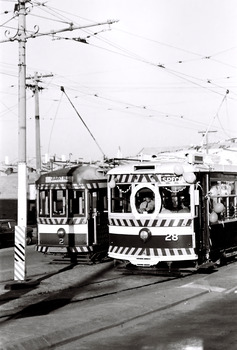 11147.1f No 28 Birney Car Special and No 2 possibly in Eaglehawk