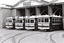 11147.2a No 30, 29, 28 and 11 Birney Cars lined up at the Depot
