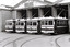 11147.2b No 30, 29, 28 and 11 Birney Cars lined up at the Depot