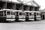 11147.2e No 30, 29, 28 and 11 Birney Cars lined up at the Depot
