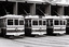 11147.2e No 30, 29, 28 Birney Cars lined up at the Depot