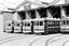 11147.2i No 30, 29, 28 and 11 Birney Cars and No 25 lined up at the Depot