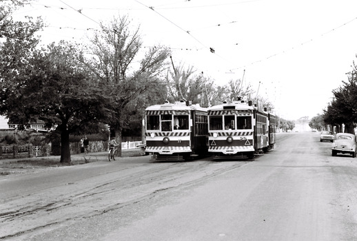 11147.2t The four Birney Cars at the Carpenter Street, Quarry Hill Loop