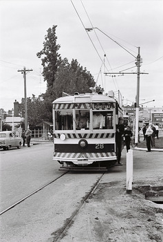 11147.2x The four Birney Cars at Eaglehawk beside Canterbury Park