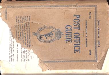 Book - Post office Guide No. 40. 1948, 1948