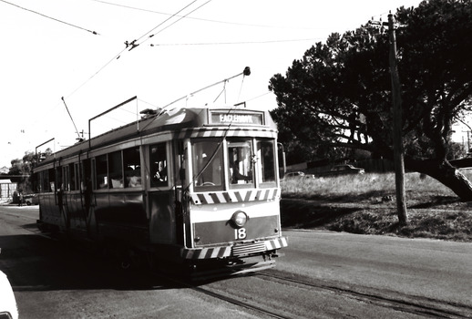 11147.6e No 18 heading out of Iron Bark to Long Gully along Eaglehawk Road