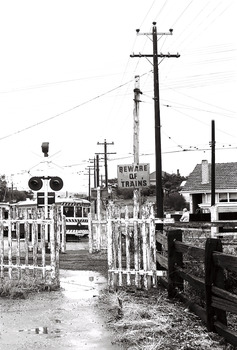 11147.7w The Birney Car turns into the North Bendigo Terminus from Finn Street