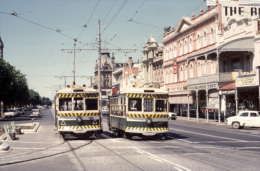 11147.9c Nos 30 and 28 Birney Cars ready to depart in Pall Mall