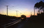 11147.10a Tram in the darkness, sunset or morning