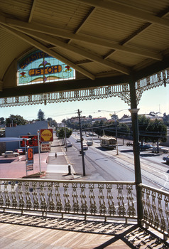 11147.10k From the Rifle Brigade Hotel the Eaglehawk tram comes past the Queen Elizabeth Oval down View Street