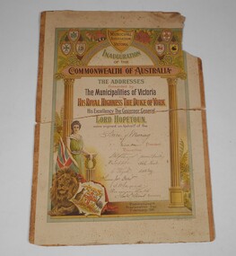 Certificate - Municipal Association of Victoria, 1901