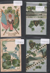 Postcard - Mabel Tully Collection: Four postcards celebrating St. Patrick's Day
