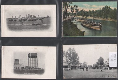 Postcard - Mabel Tully Collection: Four postcards with reference to Kerang