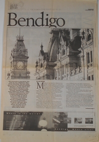 Newspaper - An Age special report on Bendigo