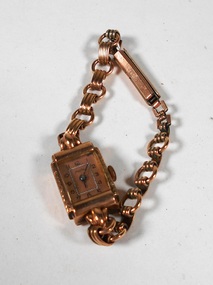 Accessory - Bourke Collection: Gold coloured wristwatch, 6.1.1950
