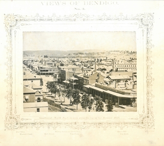 Photograph - VIEWS OF BENDIGO:  SANDHURST NORTH PART, AS SEEN FROM THE TOP OF THE MASONIC HALL, 1875