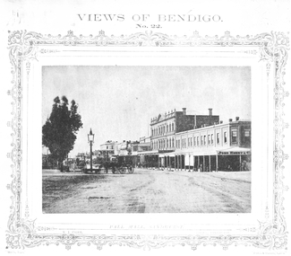 Photograph - VIEWS OF BENDIGO: PALL MALL SANDHURST, c. 1870's