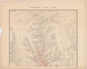 Map - Sandhurst Goldfield 1873, 1873