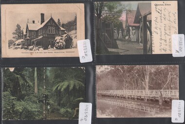 Postcard - Mabel Tully Collection: Four tourist postcards sent and delivered to Mabel; circa 1912, circa 1910