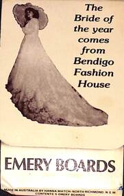 Ephemera - Bourke Collection: Emery boards, 6.1.1950