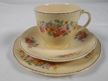 Domestic object - Cup, Saucer and plate