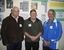 50th Anniversary of the Country Championships at Bendigo, 2018. L-R John (Joe) Rosso (Geelong Women's Coach), Malcolm Qualtrough (Life Member Moe, Latrobe Valley, and Volleyball Victoria), Murray Mansfield (Life Member Bendigo, Volleyball Victoria and Volleyball Australia.)