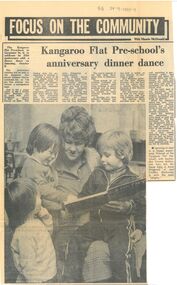 Newspaper - Edith Perry Collection:  Kangaroo Flat Pre-School's anniversary dinner dance; newspaper article Bendigo Advertiser 24/09/1983-9, 1983
