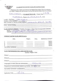 Document - Sister Club Application Form Eaglehawk Y Service Club, 14.11.2012