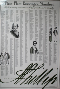 Poster - First Fleet Passenger Manifest
