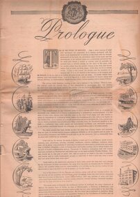 Document - Edith Perry Collection: "Prologue" for the Centenary of Bendigo Jan 1951, produced by the Bendigo Advertiser, Jan 1951